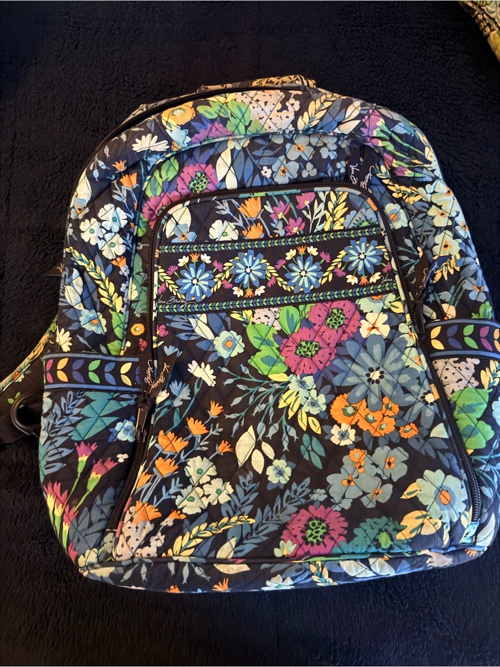 Vera Bradley- Quilted Floral Print Women's Backpack in Multicolor